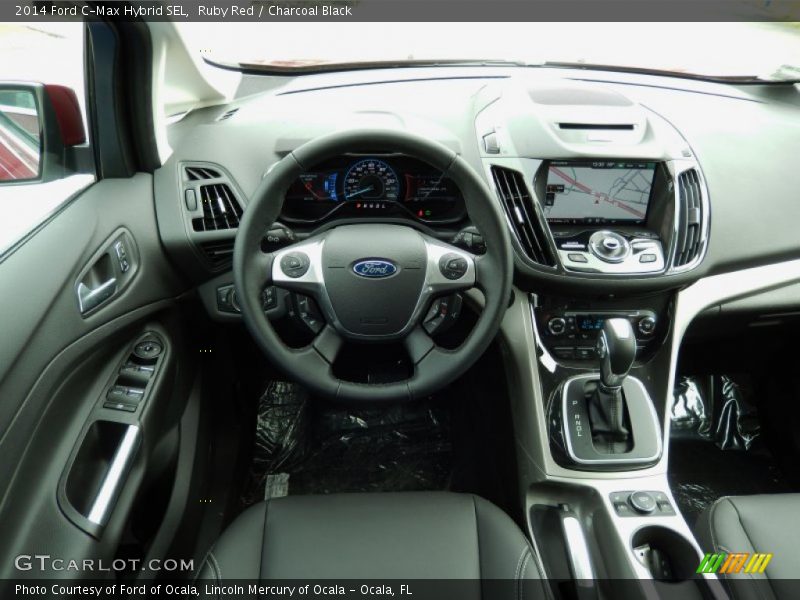 Dashboard of 2014 C-Max Hybrid SEL