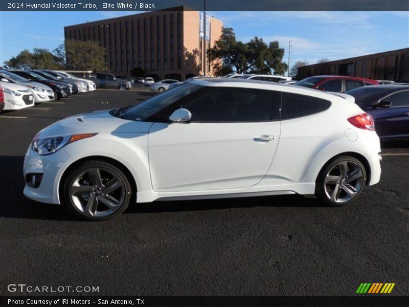 Elite White / Black 2014 Hyundai Veloster Turbo