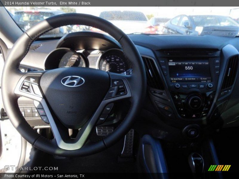 Elite White / Black 2014 Hyundai Veloster Turbo
