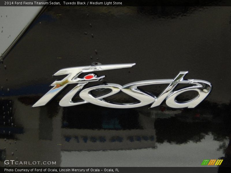 Tuxedo Black / Medium Light Stone 2014 Ford Fiesta Titanium Sedan