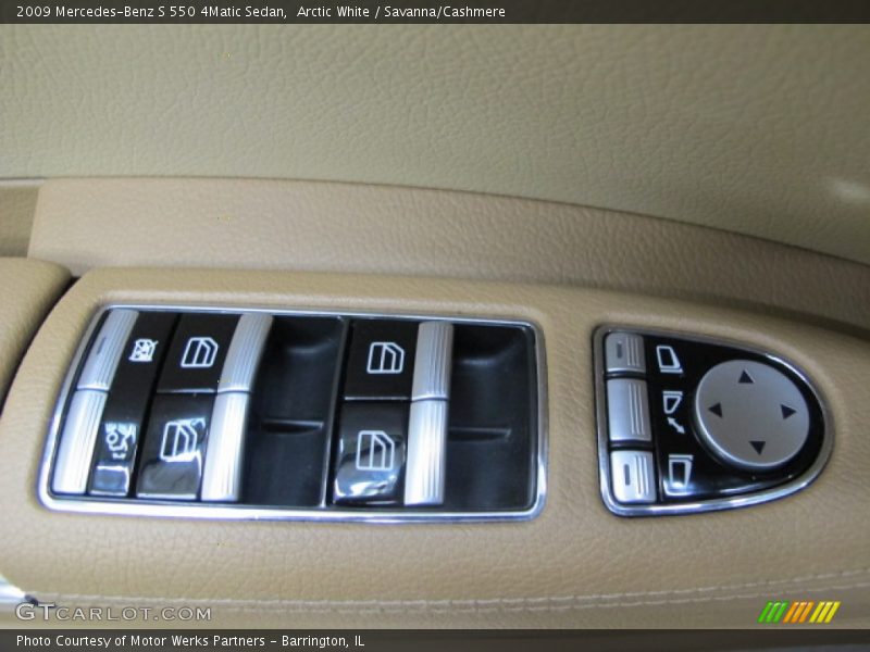 Arctic White / Savanna/Cashmere 2009 Mercedes-Benz S 550 4Matic Sedan