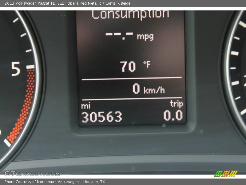 Opera Red Metallic / Cornsilk Beige 2013 Volkswagen Passat TDI SEL