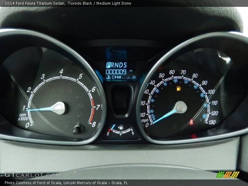 Tuxedo Black / Medium Light Stone 2014 Ford Fiesta Titanium Sedan