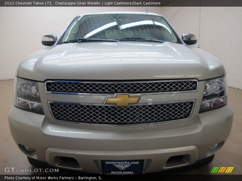 Champagne Silver Metallic / Light Cashmere/Dark Cashmere 2013 Chevrolet Tahoe LTZ