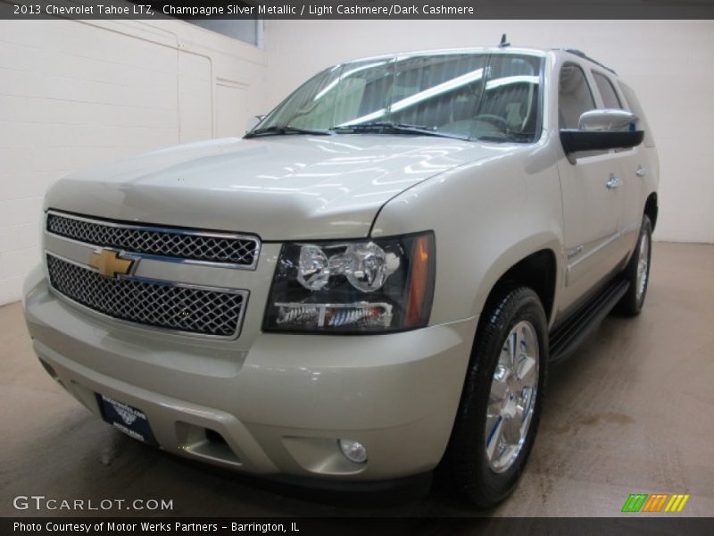 Champagne Silver Metallic / Light Cashmere/Dark Cashmere 2013 Chevrolet Tahoe LTZ