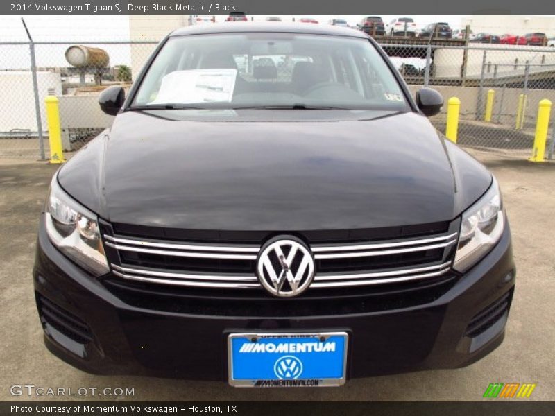 Deep Black Metallic / Black 2014 Volkswagen Tiguan S