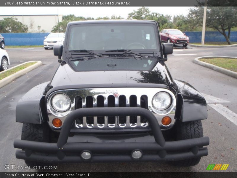 Black / Dark Khaki/Medium Khaki 2007 Jeep Wrangler Unlimited Sahara