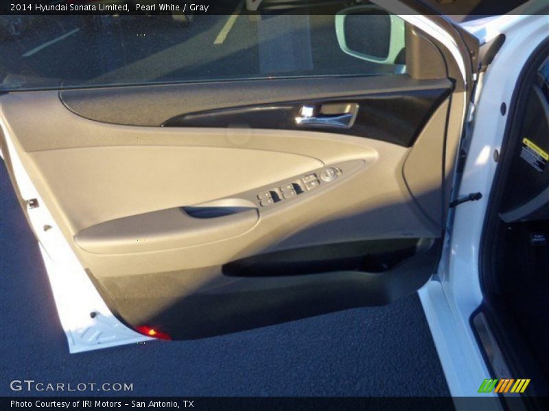 Pearl White / Gray 2014 Hyundai Sonata Limited