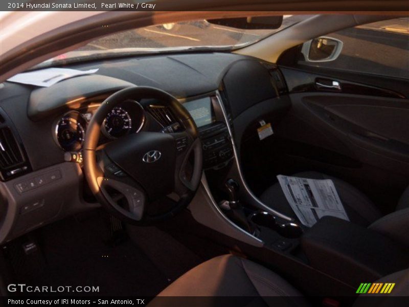 Pearl White / Gray 2014 Hyundai Sonata Limited