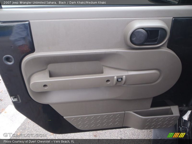 Black / Dark Khaki/Medium Khaki 2007 Jeep Wrangler Unlimited Sahara