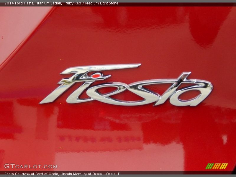 Ruby Red / Medium Light Stone 2014 Ford Fiesta Titanium Sedan