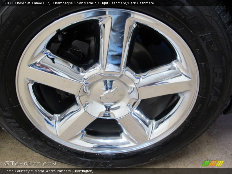Champagne Silver Metallic / Light Cashmere/Dark Cashmere 2013 Chevrolet Tahoe LTZ