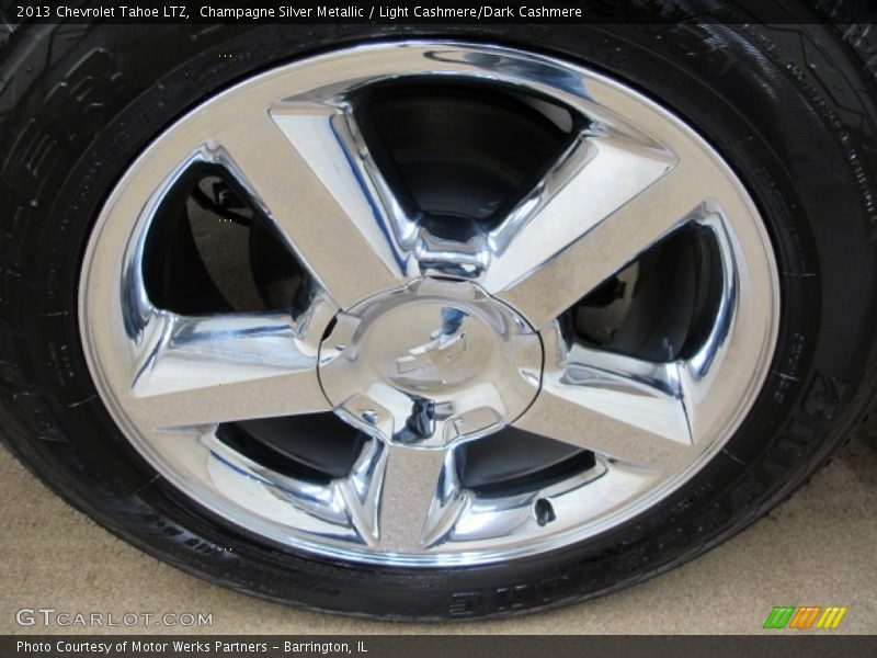 Champagne Silver Metallic / Light Cashmere/Dark Cashmere 2013 Chevrolet Tahoe LTZ
