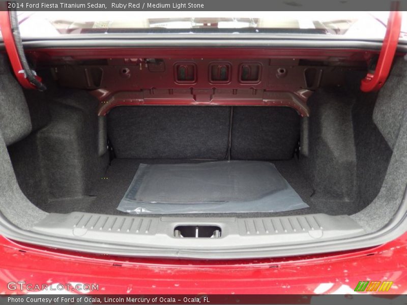 Ruby Red / Medium Light Stone 2014 Ford Fiesta Titanium Sedan