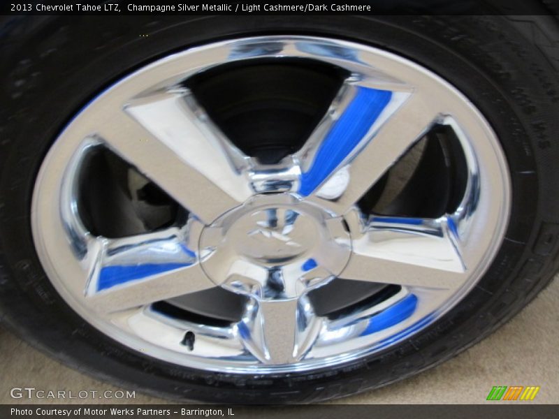 Champagne Silver Metallic / Light Cashmere/Dark Cashmere 2013 Chevrolet Tahoe LTZ