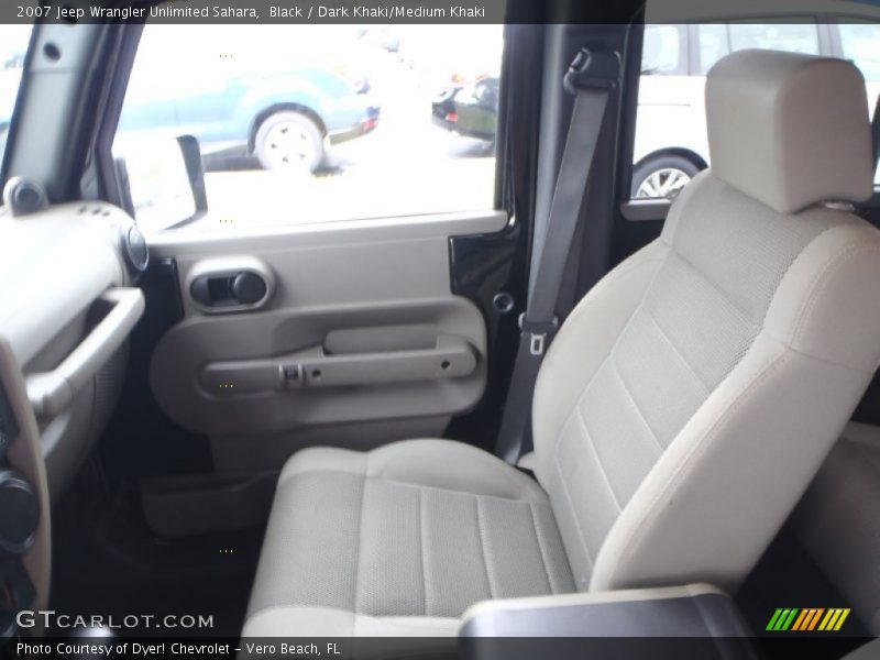 Black / Dark Khaki/Medium Khaki 2007 Jeep Wrangler Unlimited Sahara