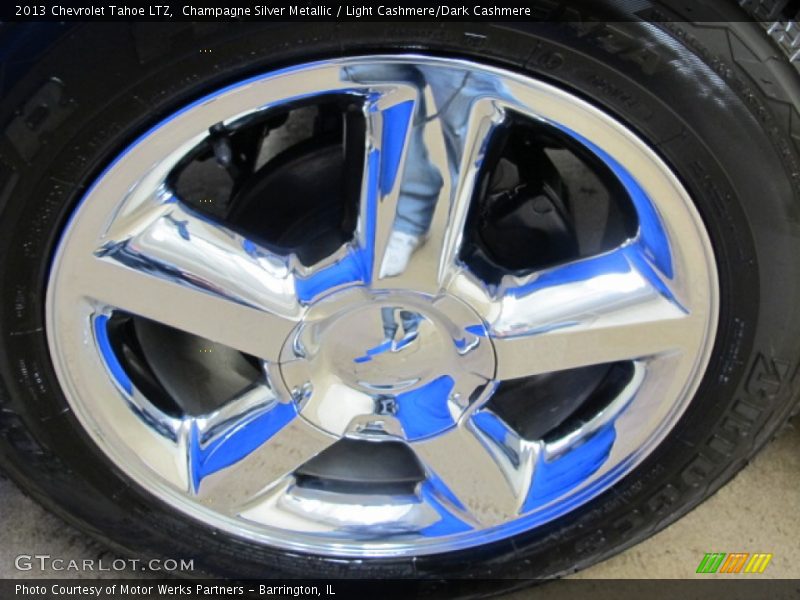 Champagne Silver Metallic / Light Cashmere/Dark Cashmere 2013 Chevrolet Tahoe LTZ