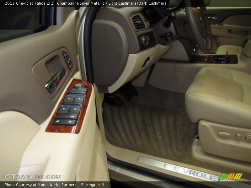 Champagne Silver Metallic / Light Cashmere/Dark Cashmere 2013 Chevrolet Tahoe LTZ