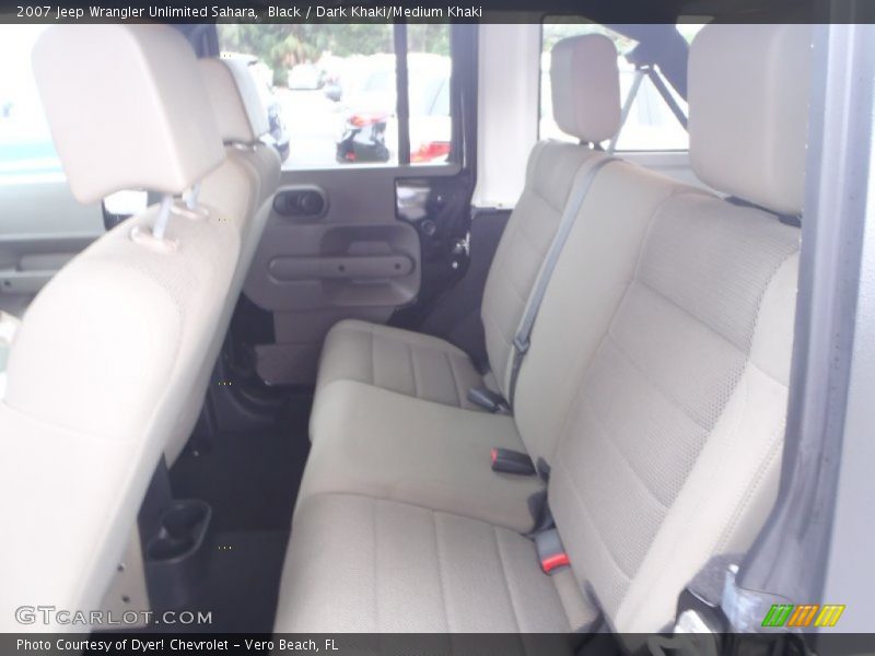 Black / Dark Khaki/Medium Khaki 2007 Jeep Wrangler Unlimited Sahara