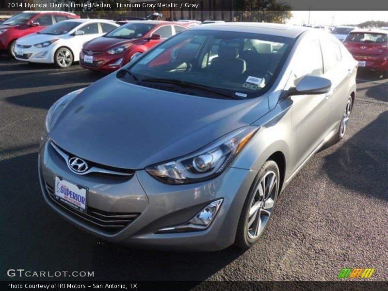Titanium Gray Metallic / Gray 2014 Hyundai Elantra Limited Sedan