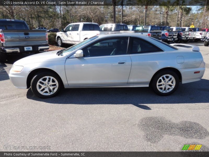 Satin Silver Metallic / Charcoal 2001 Honda Accord EX V6 Coupe