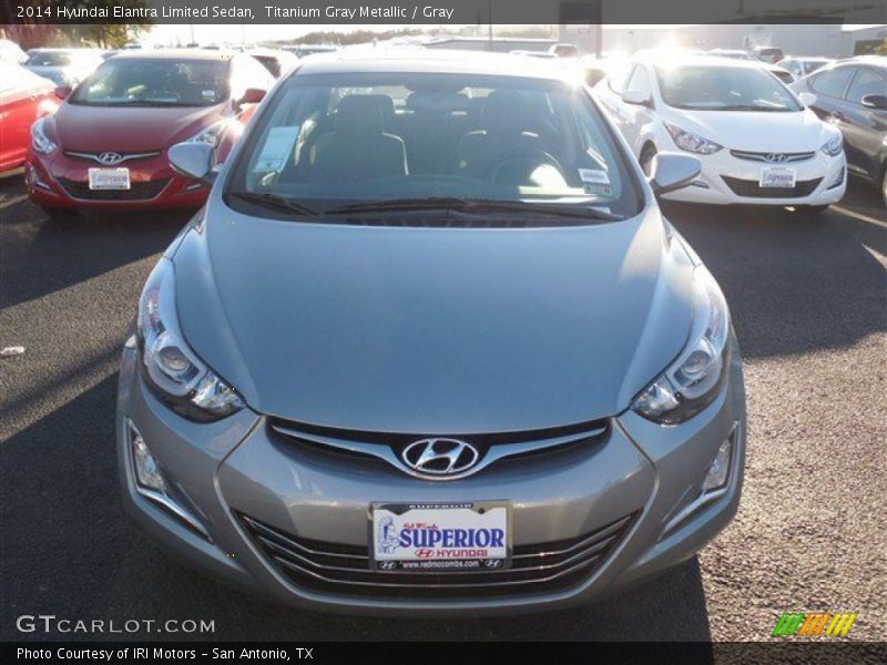 Titanium Gray Metallic / Gray 2014 Hyundai Elantra Limited Sedan