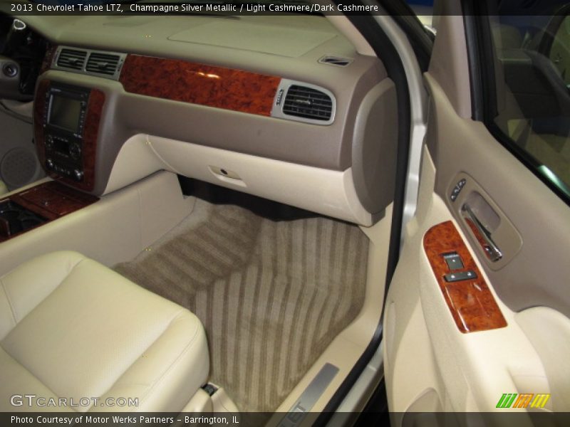 Champagne Silver Metallic / Light Cashmere/Dark Cashmere 2013 Chevrolet Tahoe LTZ