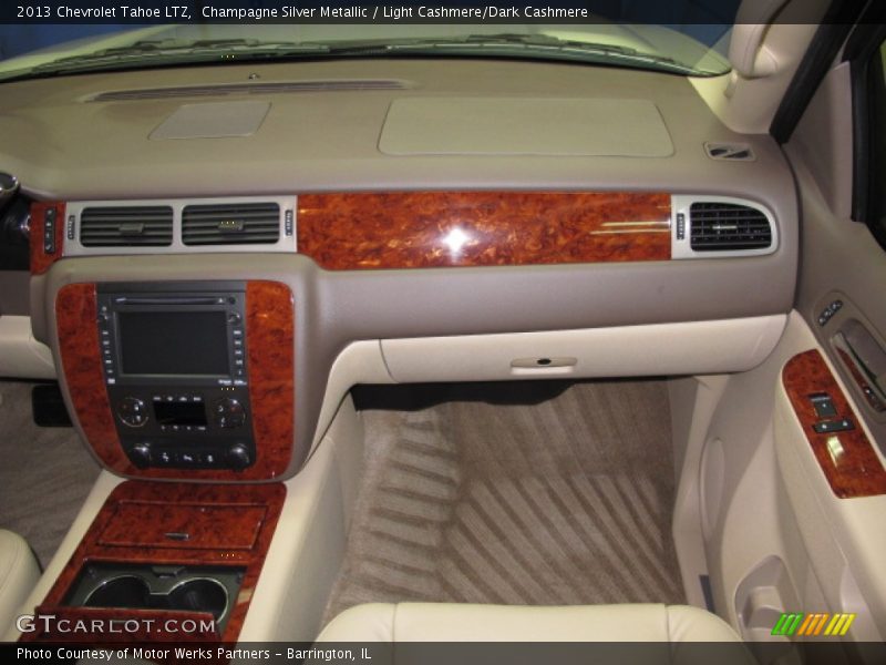 Champagne Silver Metallic / Light Cashmere/Dark Cashmere 2013 Chevrolet Tahoe LTZ