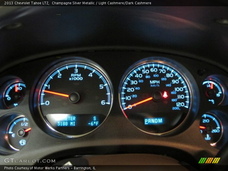 Champagne Silver Metallic / Light Cashmere/Dark Cashmere 2013 Chevrolet Tahoe LTZ