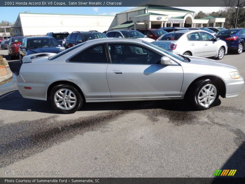 Satin Silver Metallic / Charcoal 2001 Honda Accord EX V6 Coupe