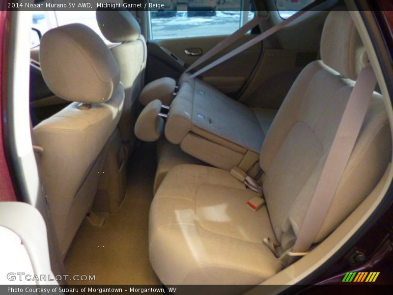 Midnight Garnet / Beige 2014 Nissan Murano SV AWD