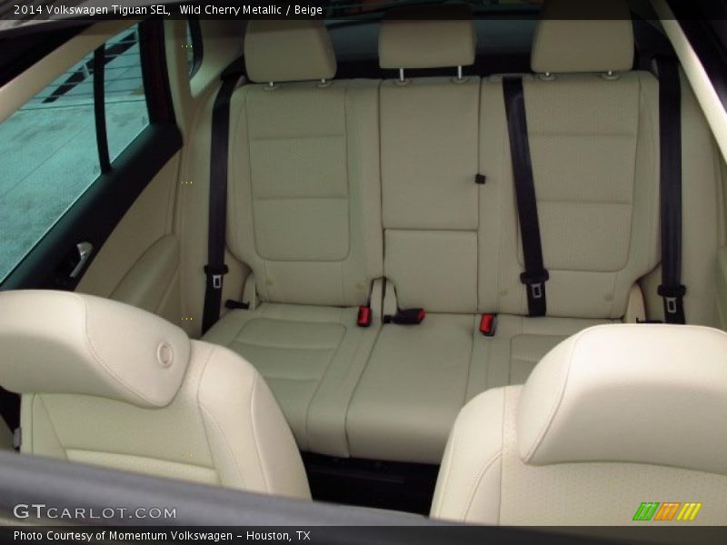 Wild Cherry Metallic / Beige 2014 Volkswagen Tiguan SEL