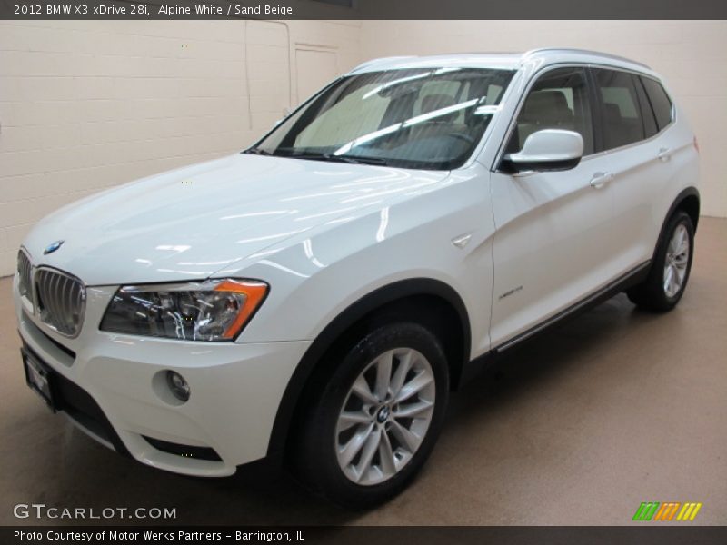 Alpine White / Sand Beige 2012 BMW X3 xDrive 28i