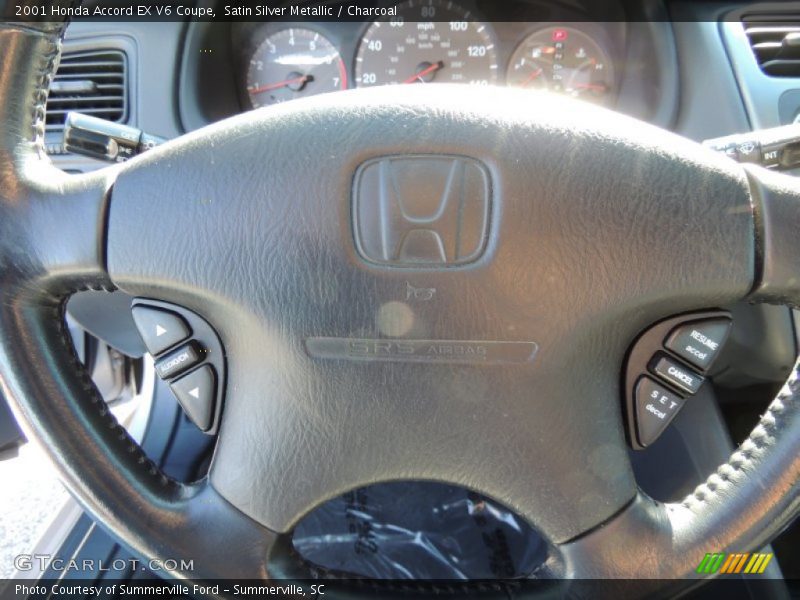 Satin Silver Metallic / Charcoal 2001 Honda Accord EX V6 Coupe