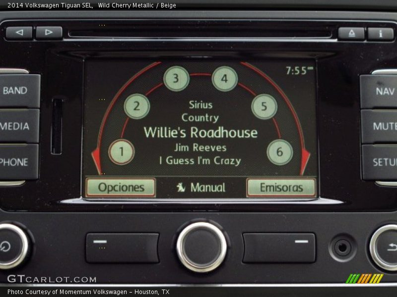 Wild Cherry Metallic / Beige 2014 Volkswagen Tiguan SEL