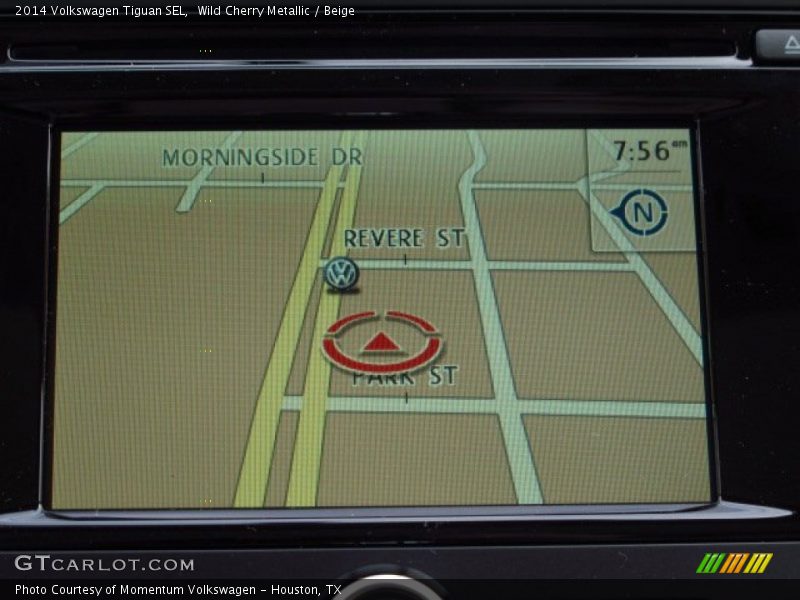 Wild Cherry Metallic / Beige 2014 Volkswagen Tiguan SEL