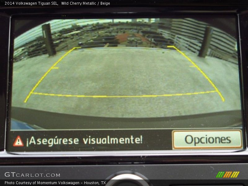 Wild Cherry Metallic / Beige 2014 Volkswagen Tiguan SEL