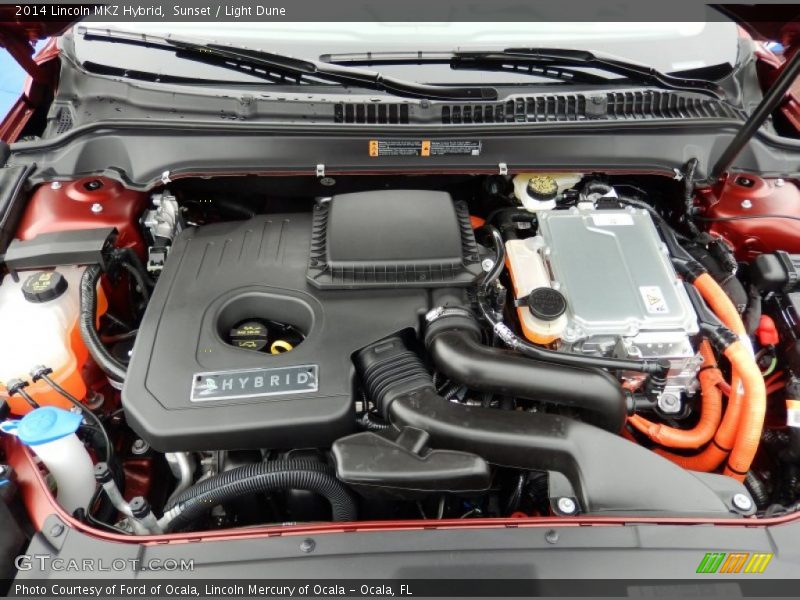  2014 MKZ Hybrid Engine - 2.0 Liter Atkinson-Cycle DOHC 16-Valve iVCT 4 Cylinder Gasoline/Electric Hybrid