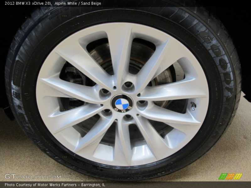 Alpine White / Sand Beige 2012 BMW X3 xDrive 28i