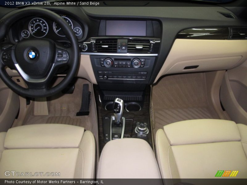 Alpine White / Sand Beige 2012 BMW X3 xDrive 28i