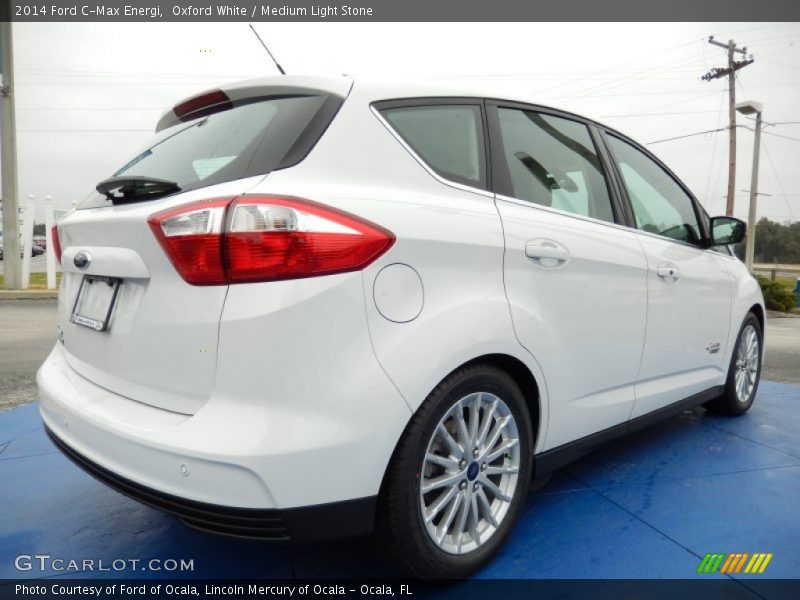 Oxford White / Medium Light Stone 2014 Ford C-Max Energi