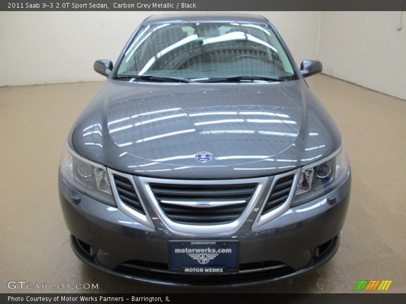 Carbon Grey Metallic / Black 2011 Saab 9-3 2.0T Sport Sedan