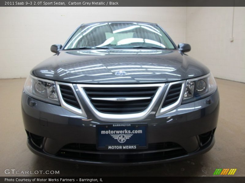 Carbon Grey Metallic / Black 2011 Saab 9-3 2.0T Sport Sedan