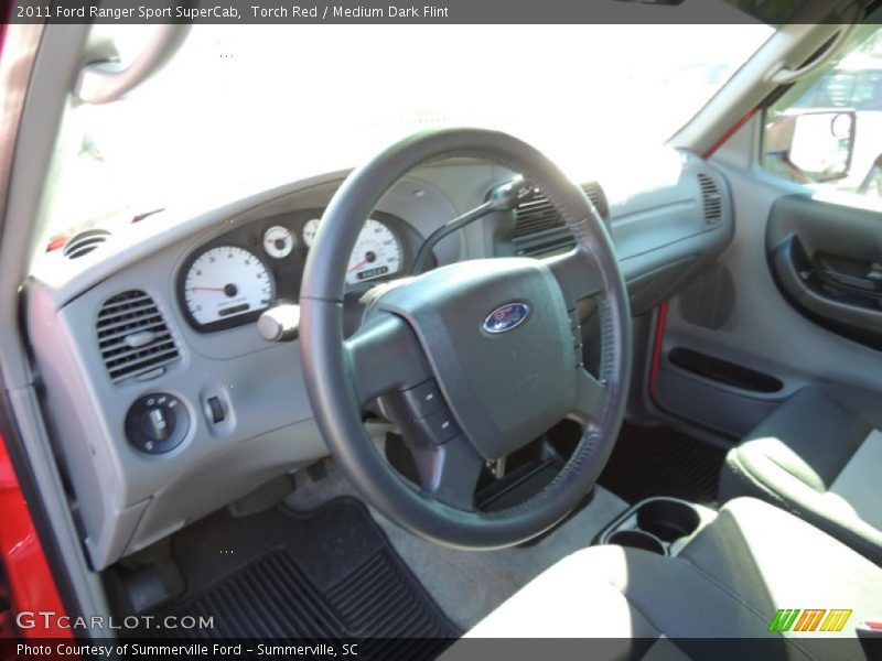 Torch Red / Medium Dark Flint 2011 Ford Ranger Sport SuperCab