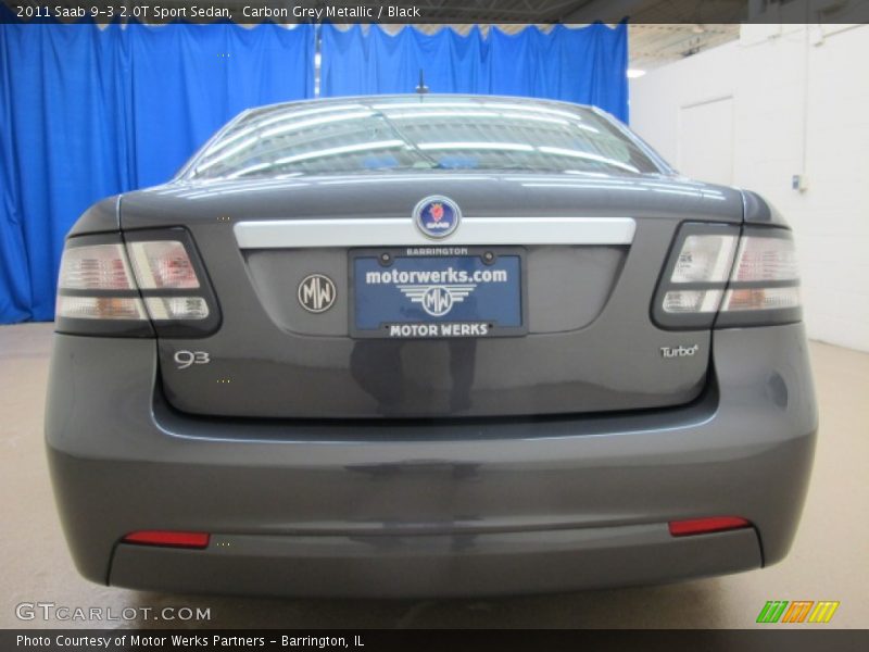 Carbon Grey Metallic / Black 2011 Saab 9-3 2.0T Sport Sedan