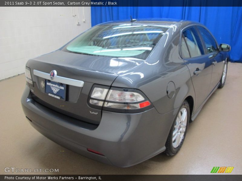 Carbon Grey Metallic / Black 2011 Saab 9-3 2.0T Sport Sedan