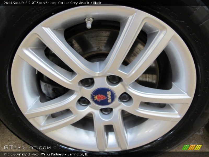 Carbon Grey Metallic / Black 2011 Saab 9-3 2.0T Sport Sedan