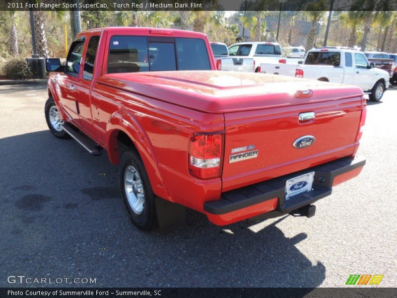 Torch Red / Medium Dark Flint 2011 Ford Ranger Sport SuperCab
