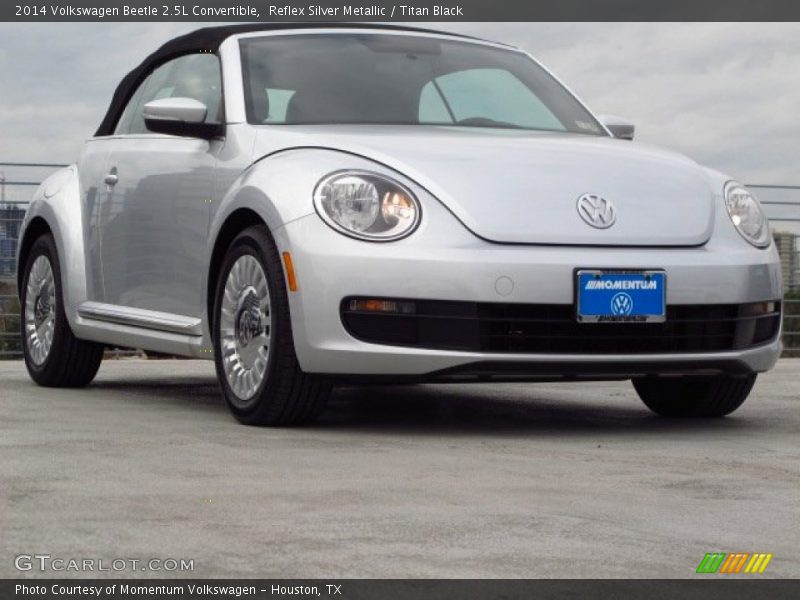 Reflex Silver Metallic / Titan Black 2014 Volkswagen Beetle 2.5L Convertible