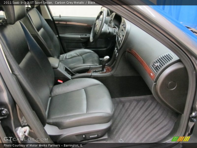 Carbon Grey Metallic / Black 2011 Saab 9-3 2.0T Sport Sedan